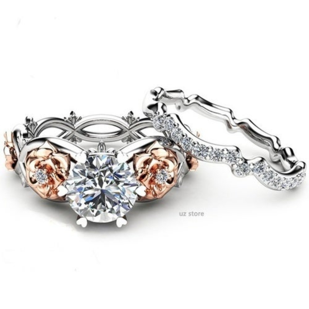 Two toned ring 2 pcs.